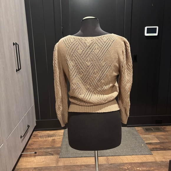 Savion by Lynne Feuer Vintage Open-Knit Sweater – Made in USA - Picture 2 of 5